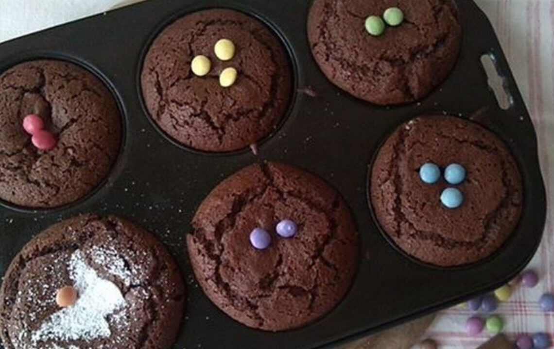 Lækre chokolademuffins til fødselsdagen