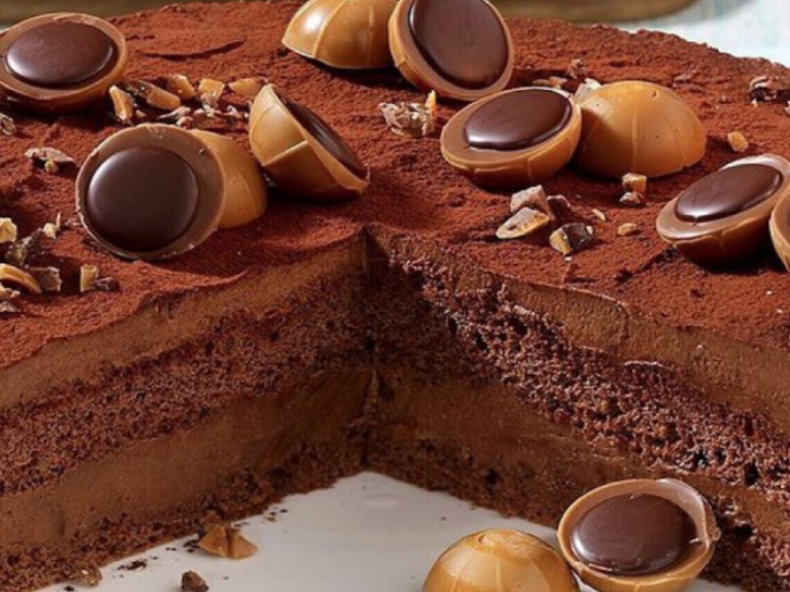Toffifee kage, kage Toffifee